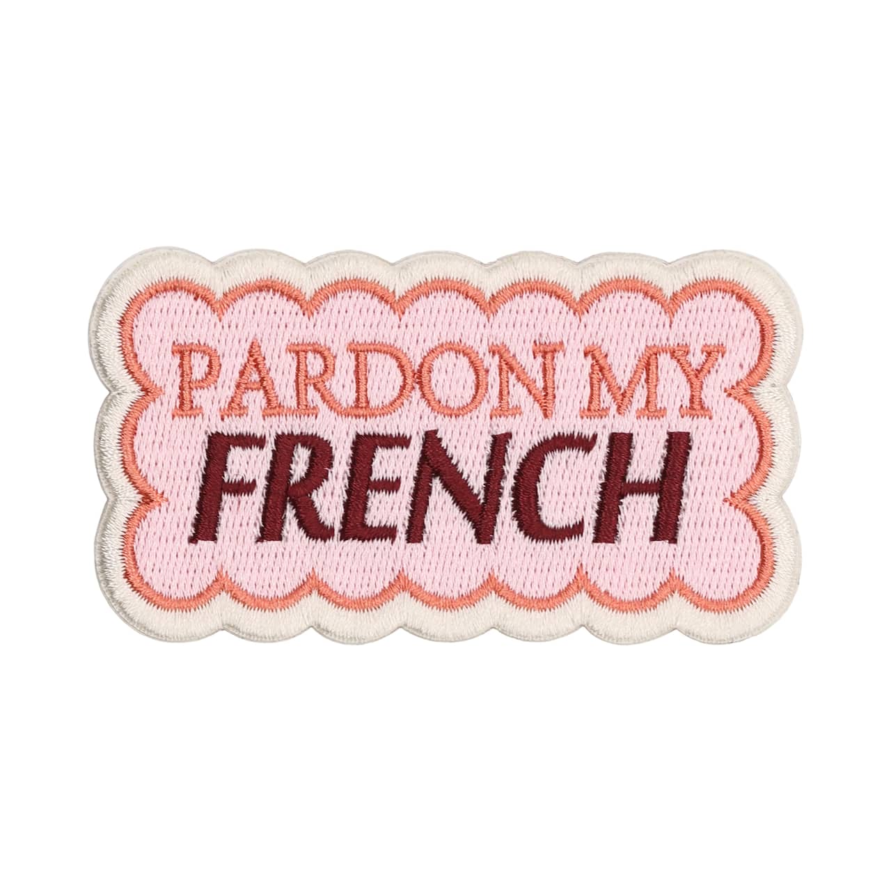 Summer Fashion Pardon My French Iron-On & Adhesive Embroidered Patch by Make Market®